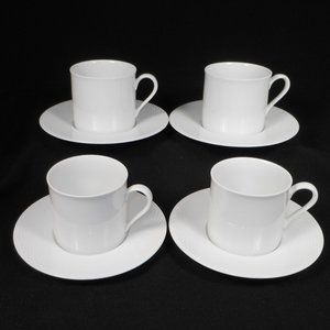 4 sets of tea cups & saucers. DANSK JACK LENOR LARSEN
